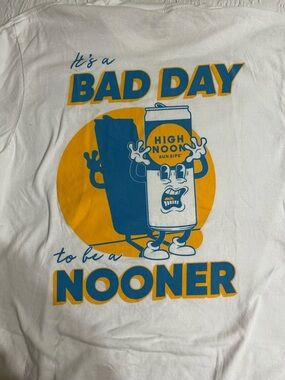 High Noon "Bad Day to Be a Nooner" Graphic Short Sleeve Tee - White